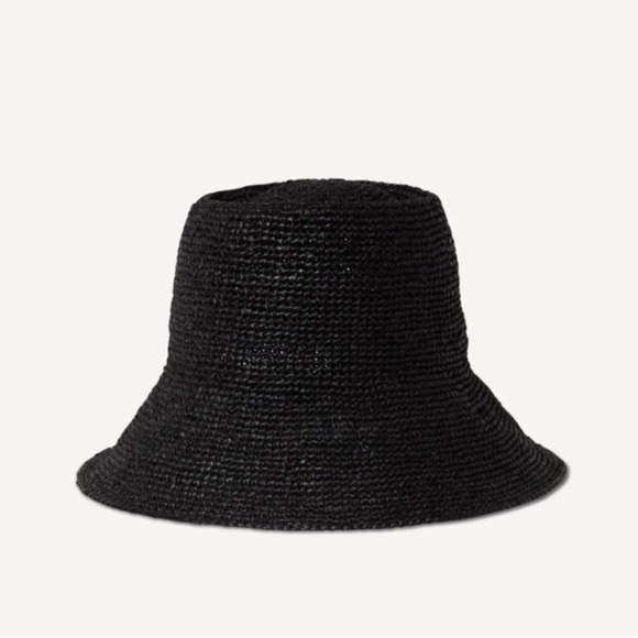 Janessa Leone Accessories - Like new - Janessa Leoné Felix Bucket - Packable Raffia Straw Hat M